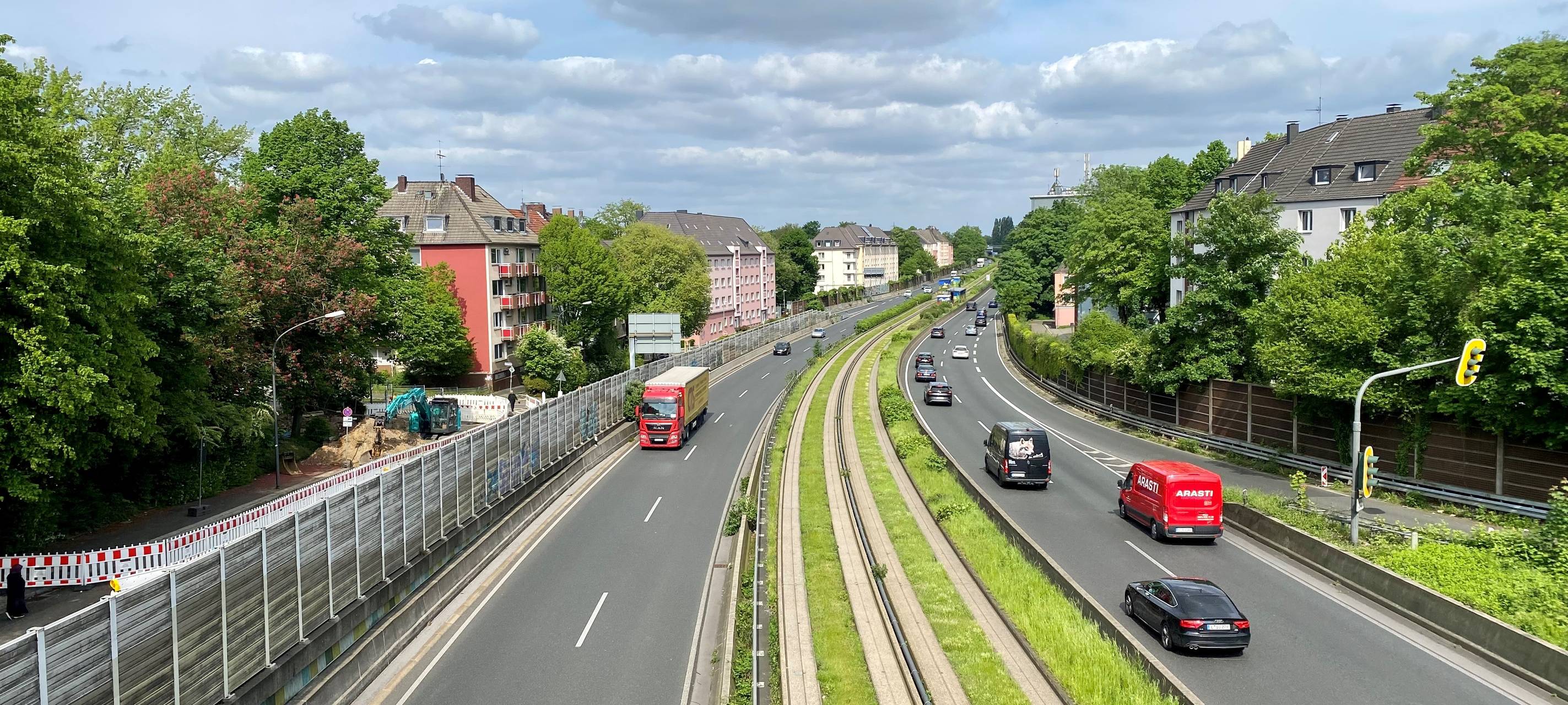 Verkehrschaos in Essen: Doppel-Sperrung der A40 und A52